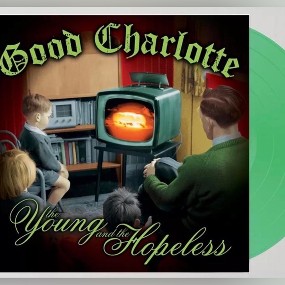 Good Charlotte The Young&The Hopeless Vinyl LP Neon Green Limited Edtn OFFICIAL - Picture 1 of 2